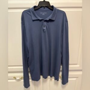 Robert Barakett Blue Long Sleeve Collared Shirt Men’s Size XXL